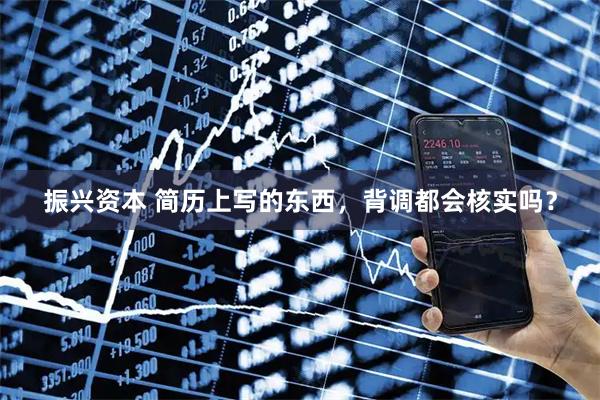 振兴资本 简历上写的东西，背调都会核实吗？